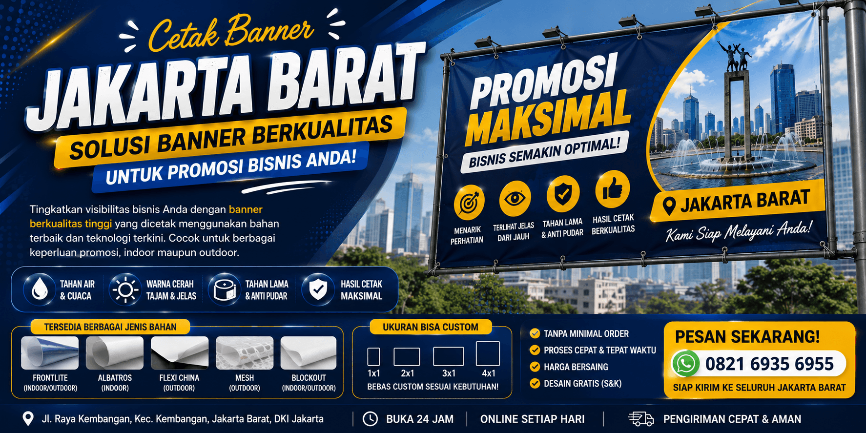 Cetak Banner Jakarta Barat | Solusi Banner Berkualitas untuk Promosi Bisnis