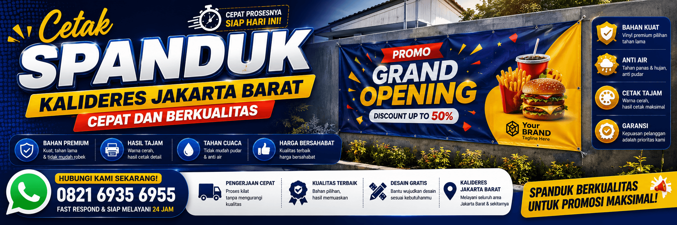 Cetak Spanduk Kalideres Jakarta Barat Cepat dan Berkualitas