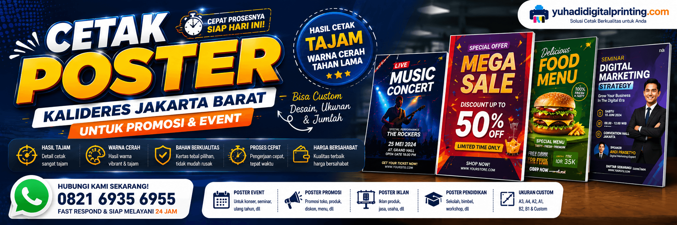 Cetak Poster Kalideres Jakarta Barat untuk Promosi dan Event