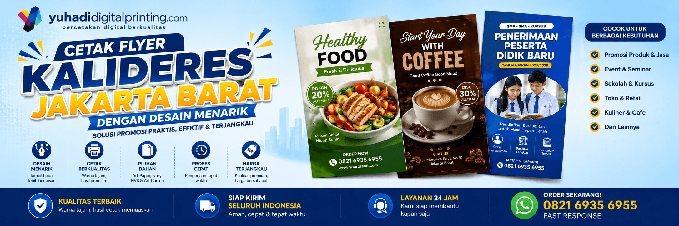 Cetak Flyer Kalideres Jakarta Barat dengan Desain Menarik