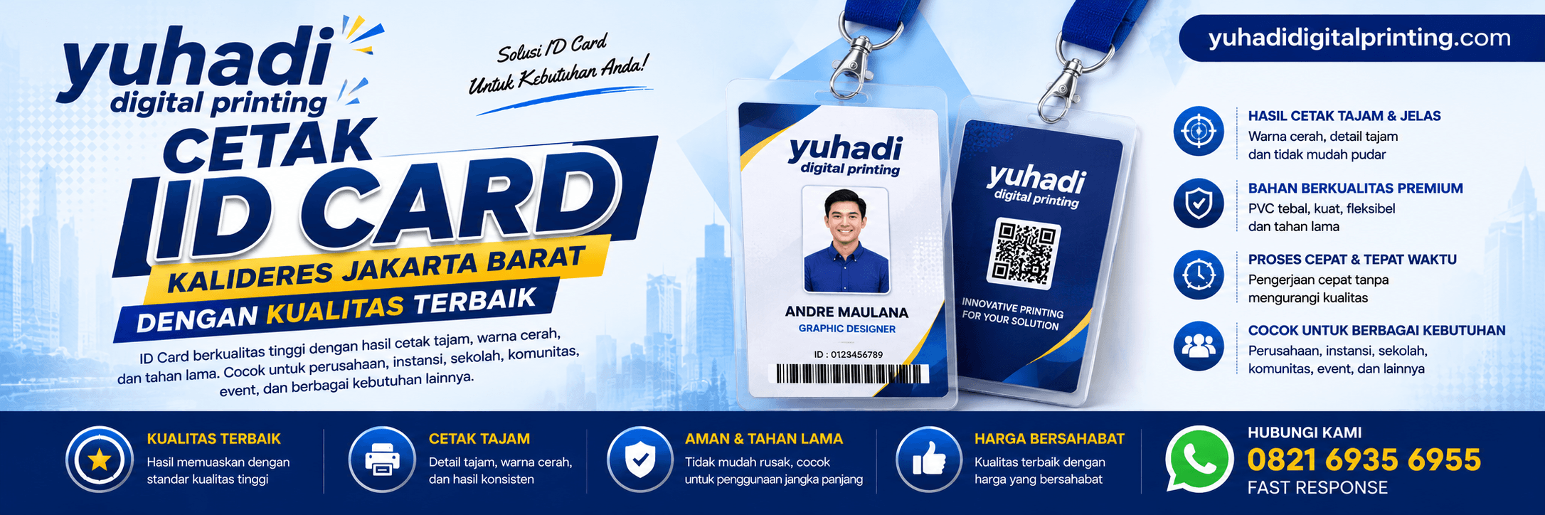 Cetak ID Card Kalideres Jakarta Barat dengan Kualitas Terbaik