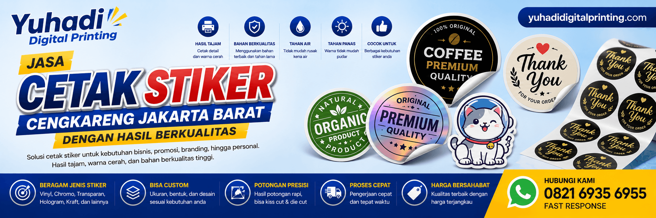 Jasa Cetak Stiker Cengkareng Jakarta Barat dengan Hasil Berkualitas