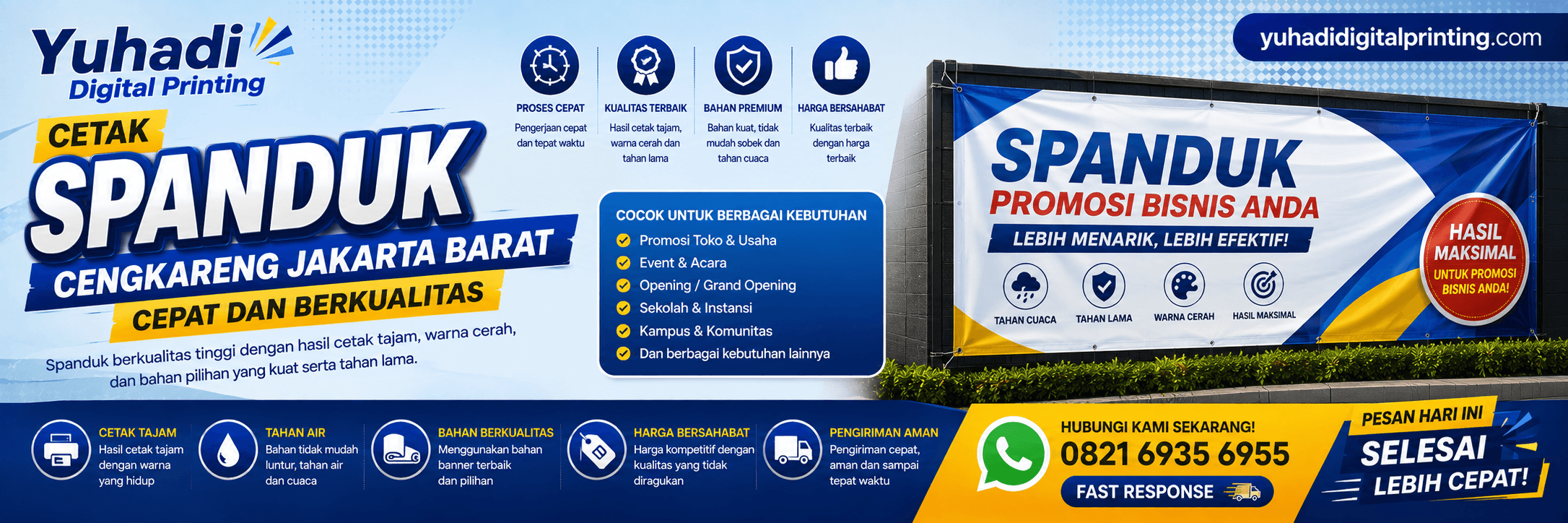 Cetak Spanduk Cengkareng Jakarta Barat Cepat dan Berkualitas