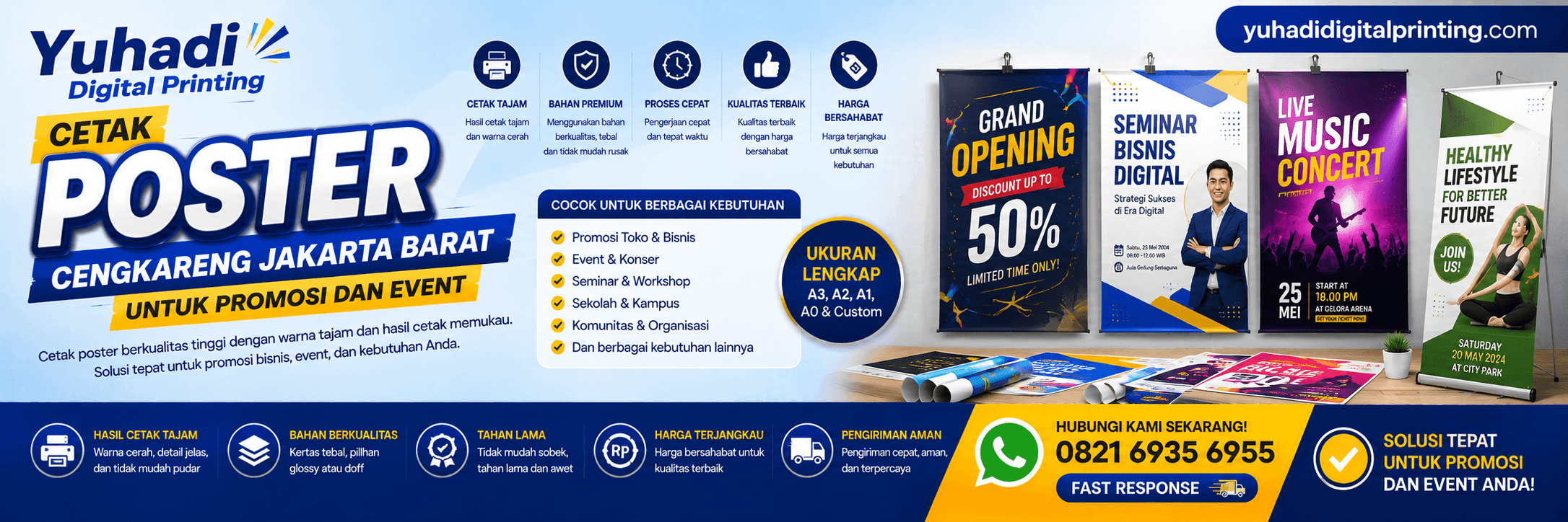 Cetak Poster Cengkareng Jakarta Barat untuk Promosi dan Event