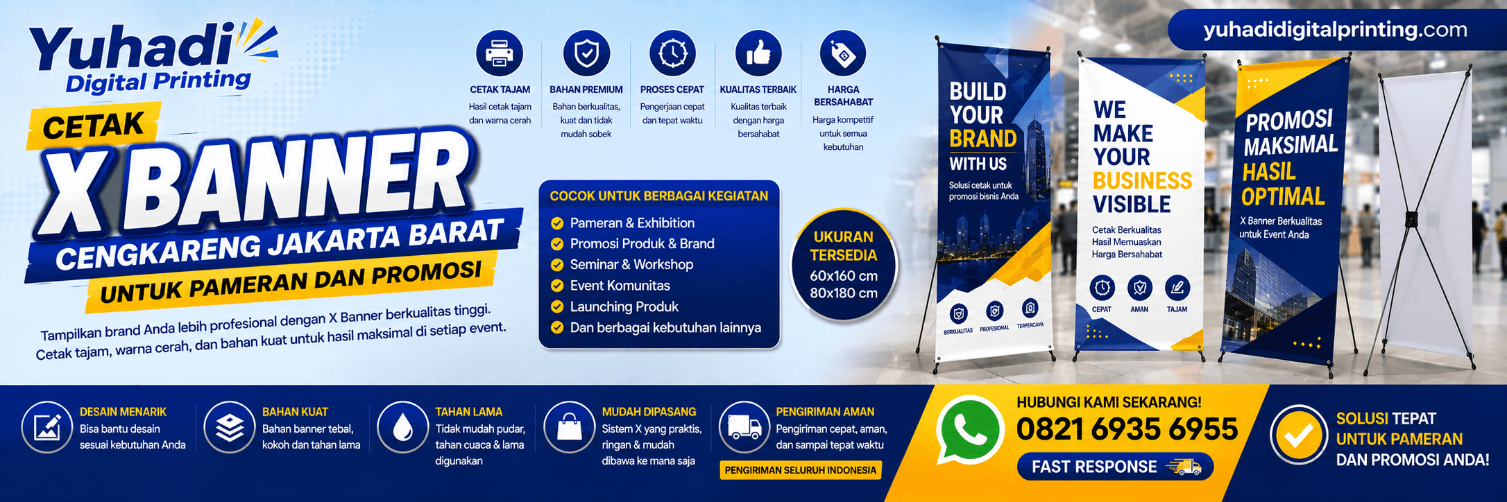 Cetak X Banner Cengkareng Jakarta Barat untuk Pameran dan Promosi