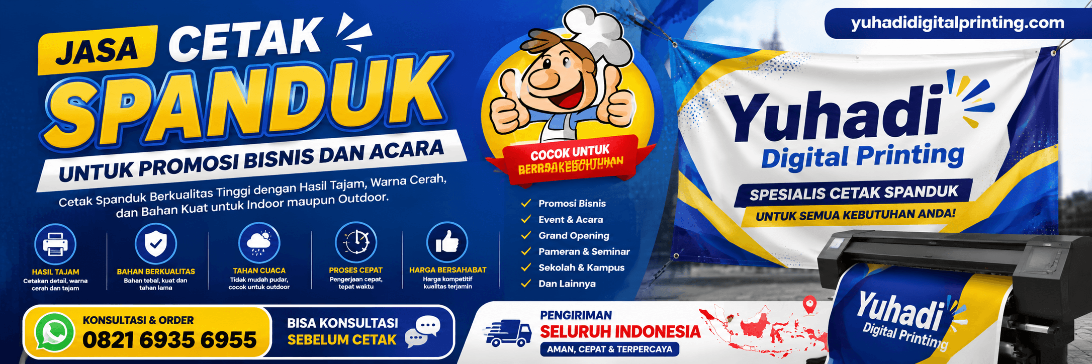 Cetak Spanduk Kalideres Jakarta Barat Berkualitas untuk Promosi Usaha dan Event