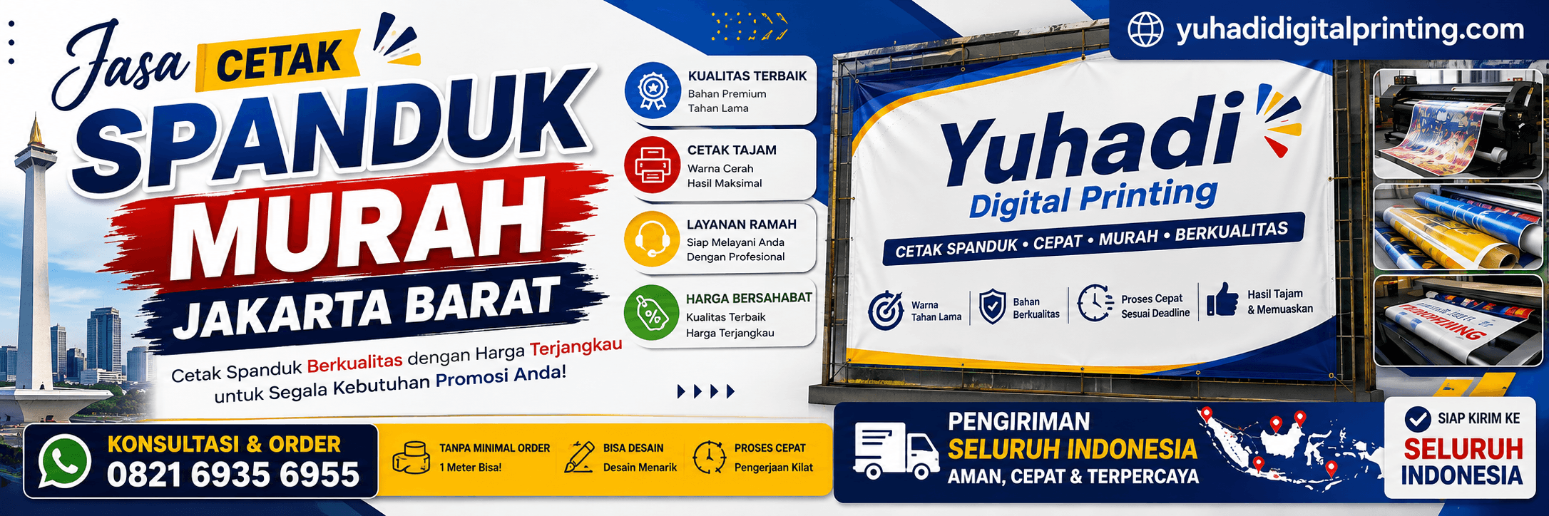 Cetak Spanduk Murah Kalideres Jakarta Barat Cepat dan Profesional
