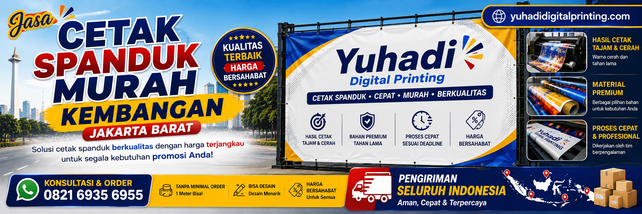 Cetak Spanduk Murah Kembangan Jakarta Barat untuk UMKM dan Usaha Lokal