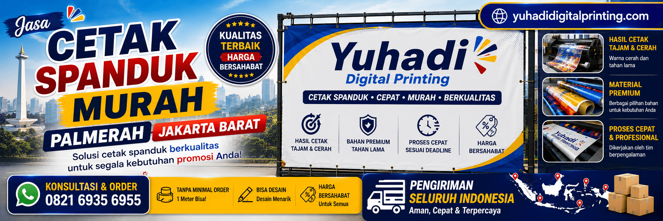 Cetak Spanduk Murah Palmerah Jakarta Barat untuk Banner Promosi