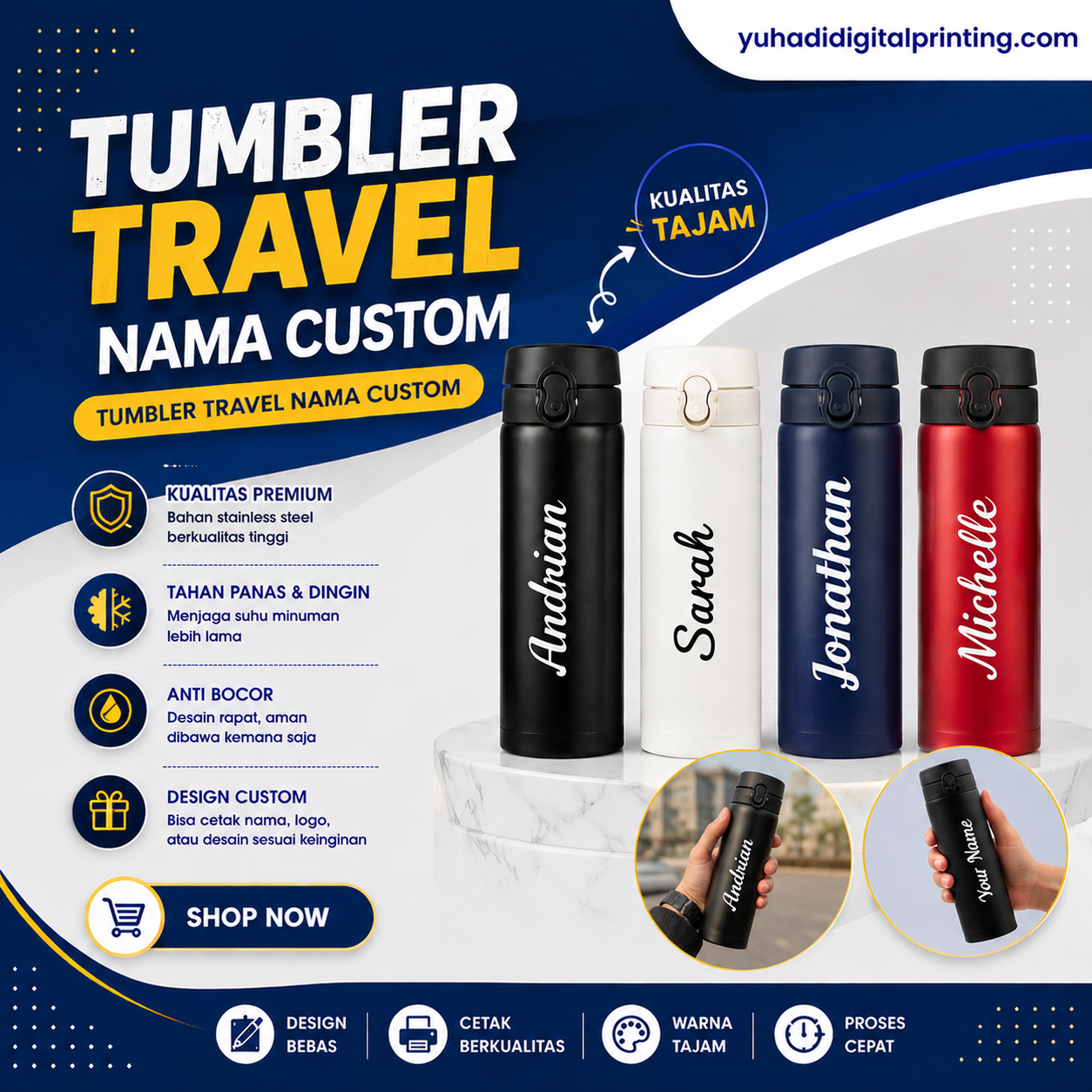 Cetak Tumbler Custom Print