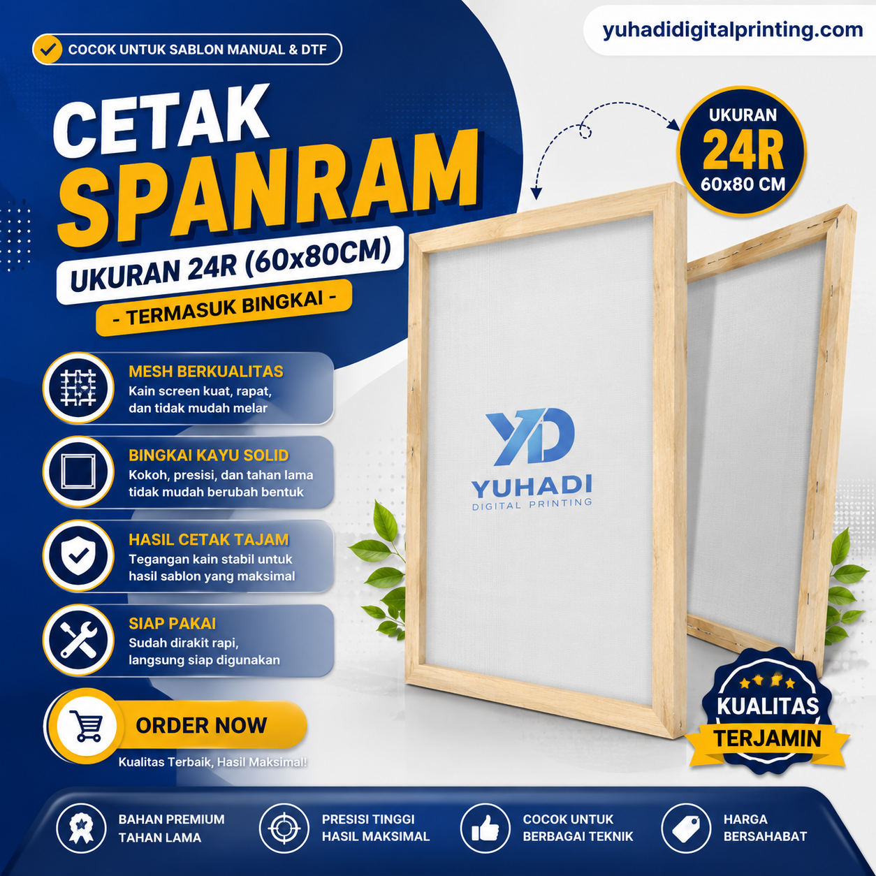 Cetak Spanram - Termasuk Bingkai