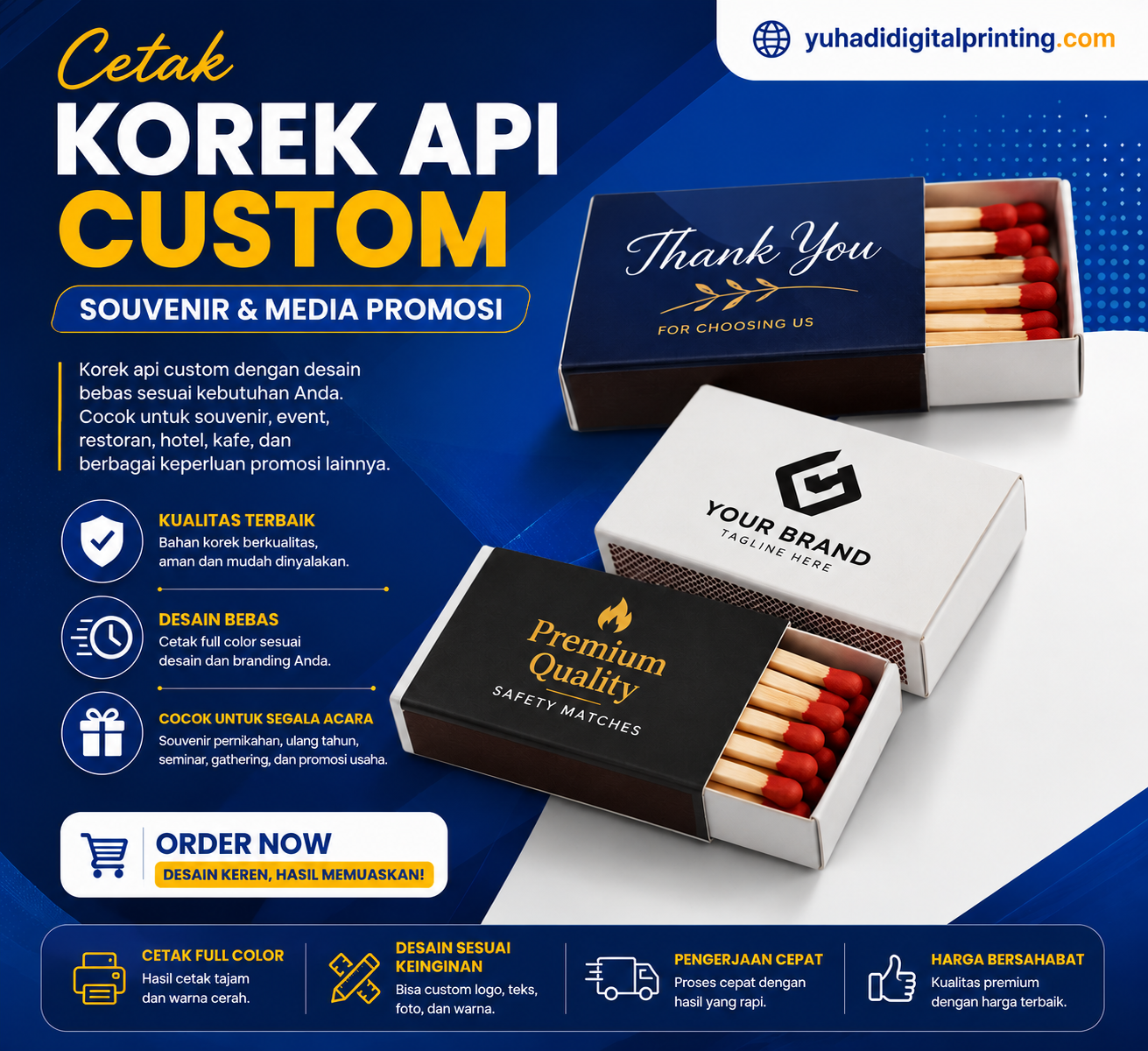 Cetak Korek Api Custom – Souvenir Unik & Promosi Berkualitas