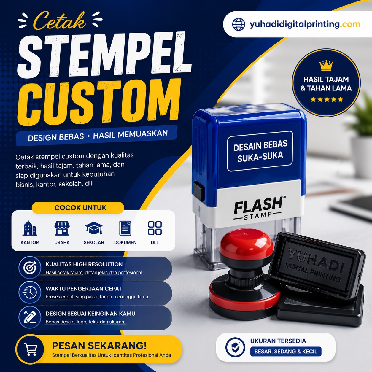 Cetak Stample Custom / Stempel Flash