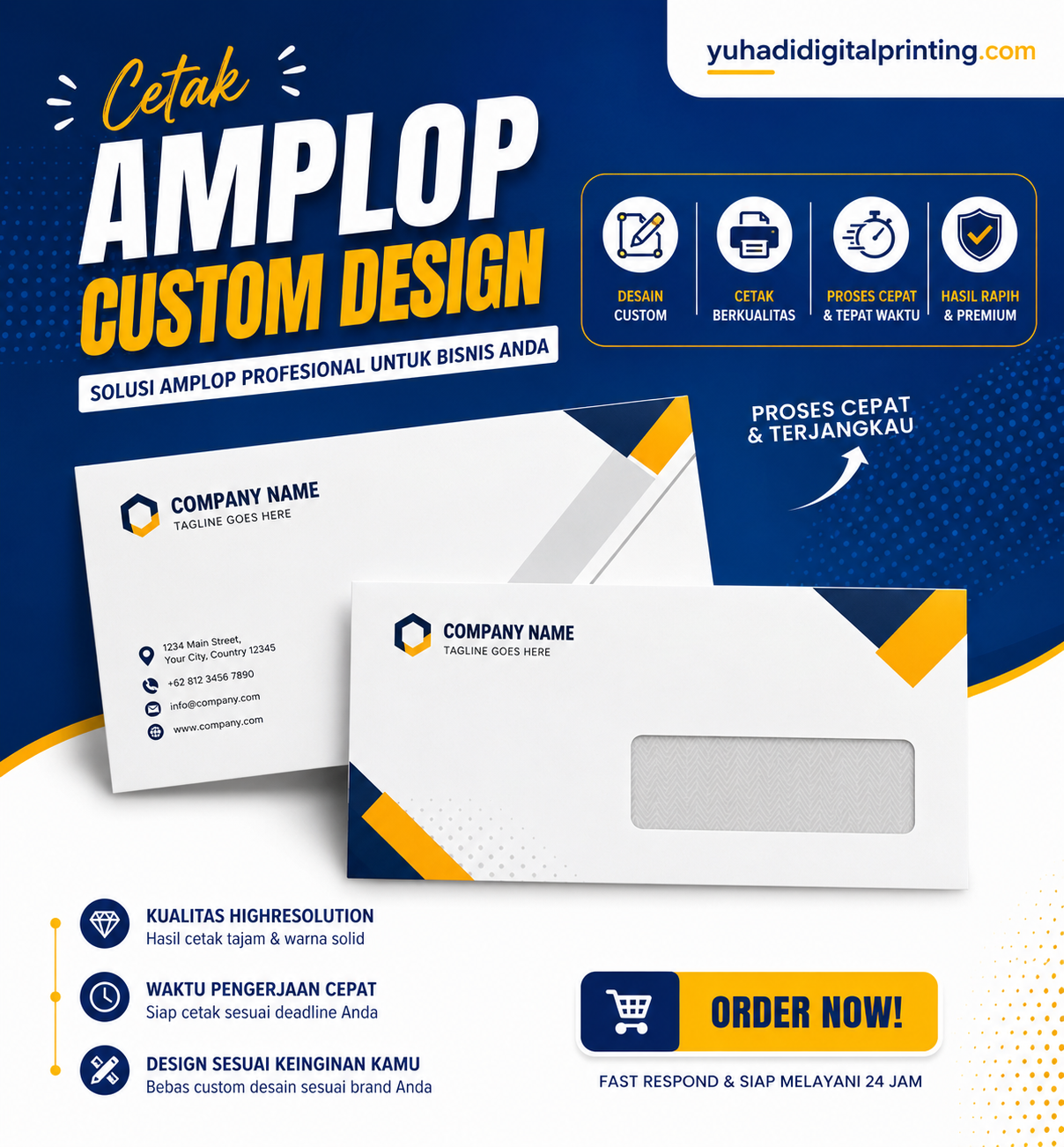Amplop Custom Logo / Nama
